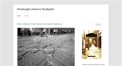 Desktop Screenshot of historicshadyside.org