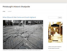 Tablet Screenshot of historicshadyside.org